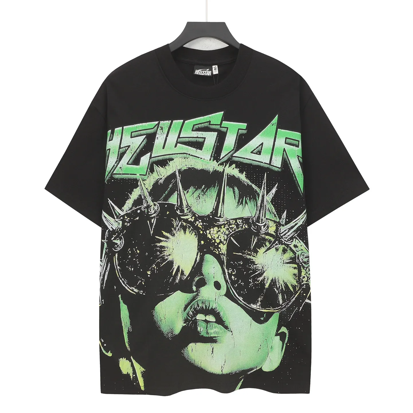 783# /Black In Stock Hellstar 、 T （fabric):32 240 Sizes（size）：S-M- L- X L （colour）： 、Black